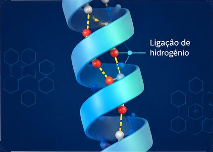 Modelo 3D da estrutura 1VII (Hélice alfa), que pode ser girado na tela.